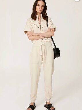 Cream Utility Jumper  - Women